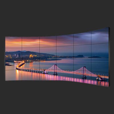 55 inch curved splicing video wall